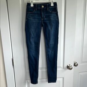 American Eagle Outfitters Blue Skinny Jeans Classic Fit